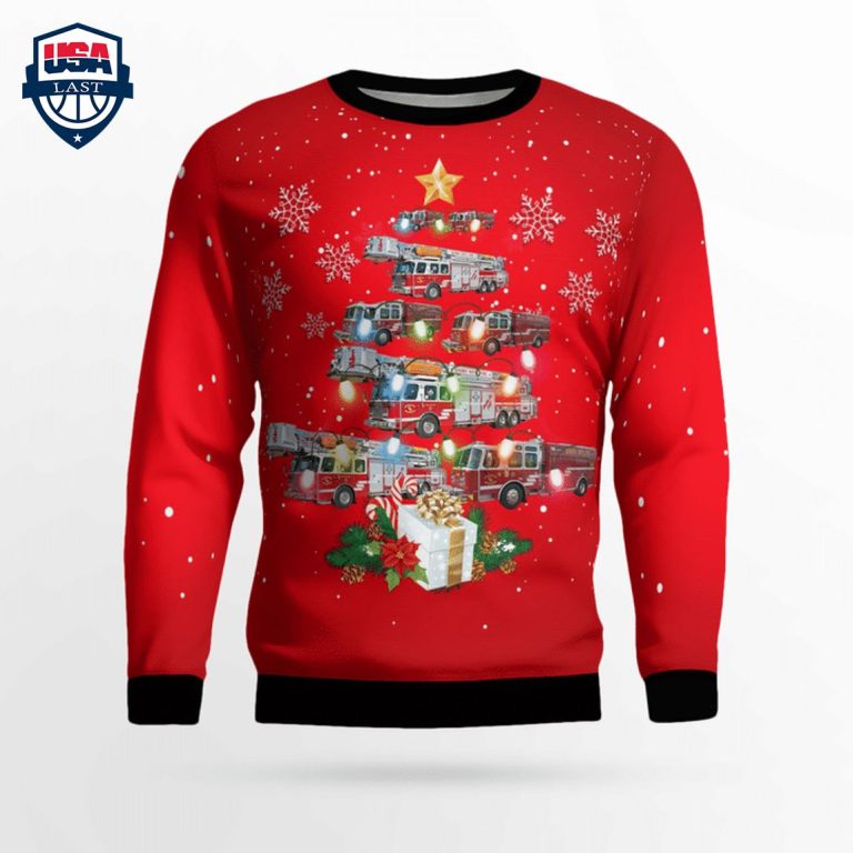 Arizona Daisy Mountain Fire & Medical 3D Christmas Sweater - Cutting dash