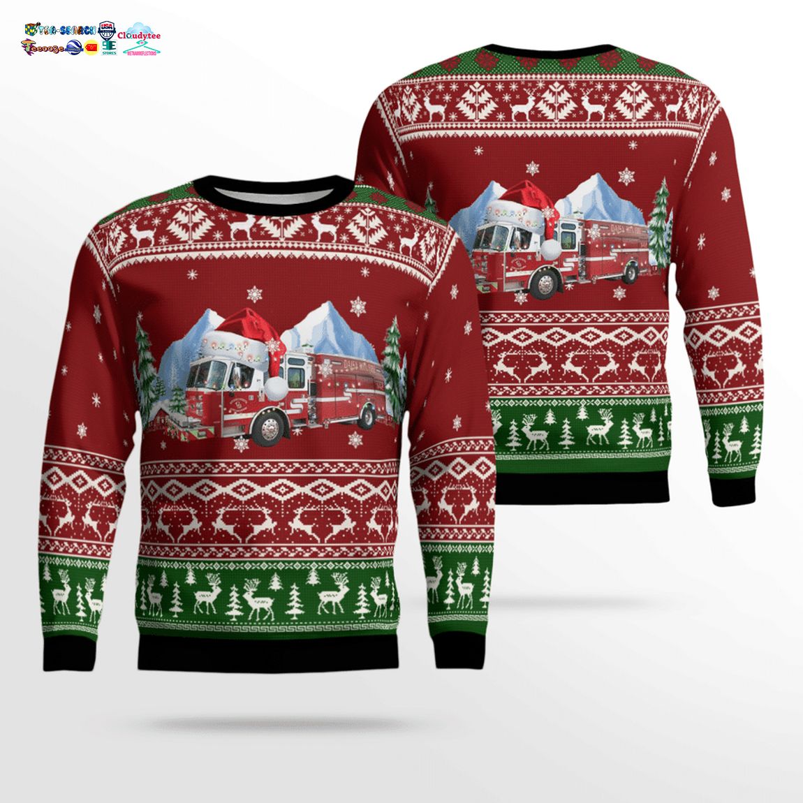 Arizona Daisy Mountain Fire & Medical Ver 2 3D Christmas Sweater