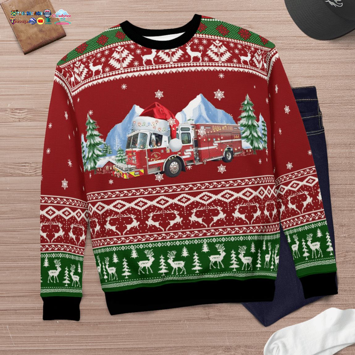 Arizona Daisy Mountain Fire & Medical Ver 2 3D Christmas Sweater