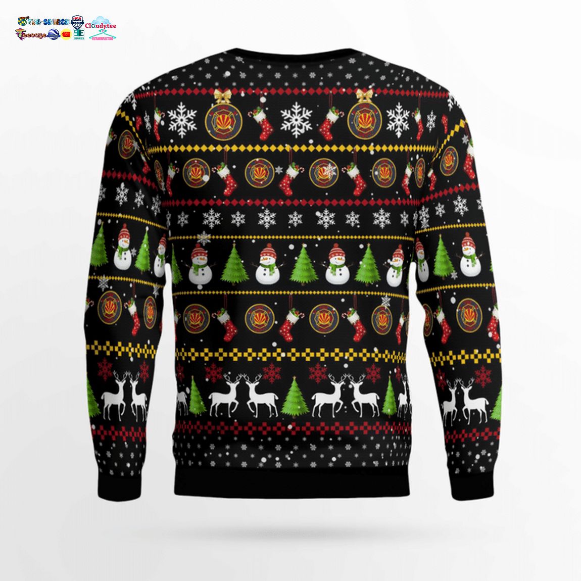 Arizona Gilbert Fire And Rescue Department 3D Christmas Sweater - Saleoff