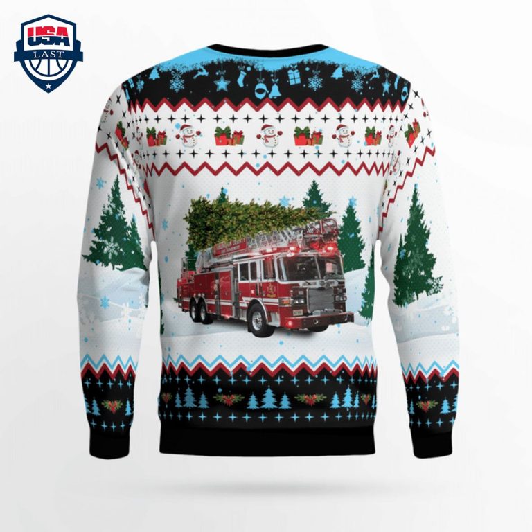 Arlington County Fire Department 3D Christmas Sweater - Long time