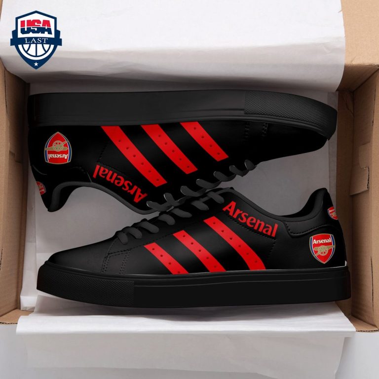 Arsenal FC Red Stripes Style 1 Stan Smith Low Top Shoes - Great, I liked it