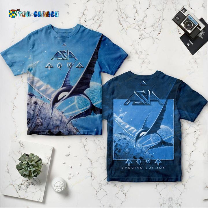 Asia Band Aqua All Over Print Shirt – Usalast
