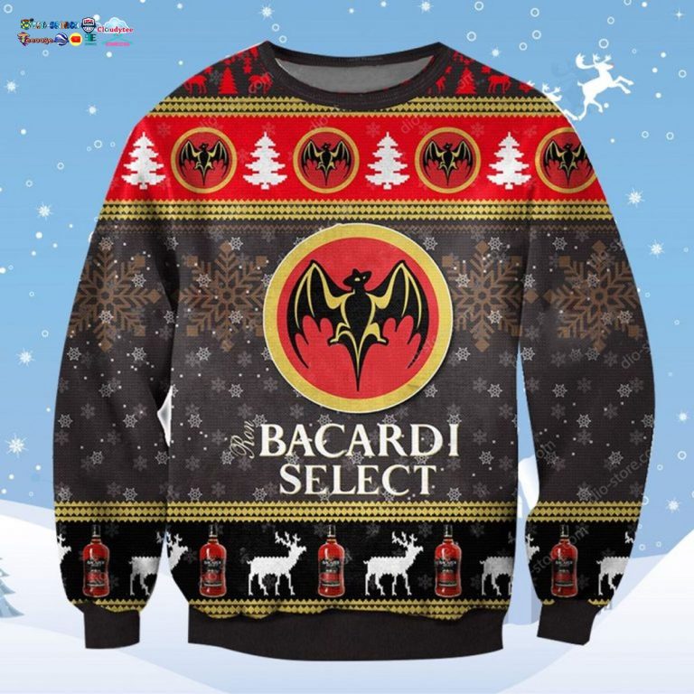 Bacardi Select Ugly Christmas Sweater - Radiant and glowing Pic dear