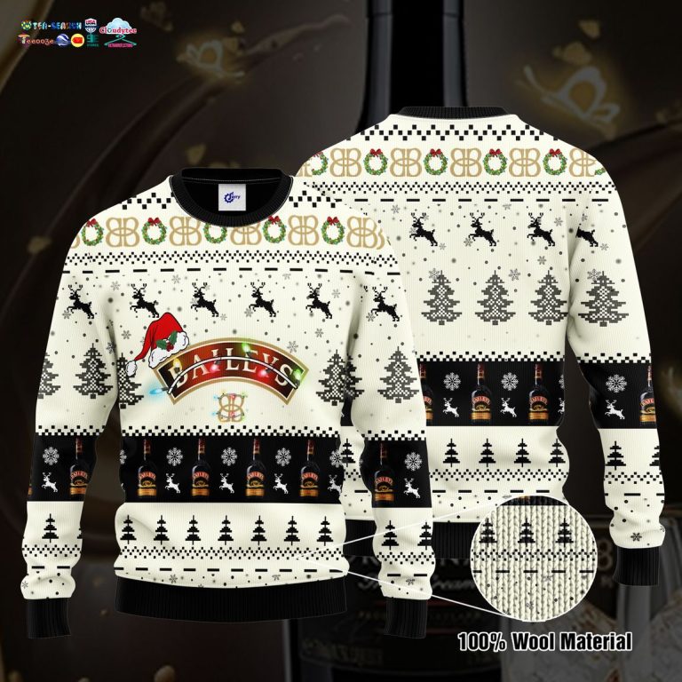 Baileys Santa Hat Ugly Christmas Sweater - Rocking picture