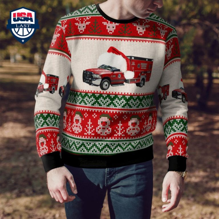 Bay County EMS 3D Christmas Sweater - Bless this holy soul, looking so cute