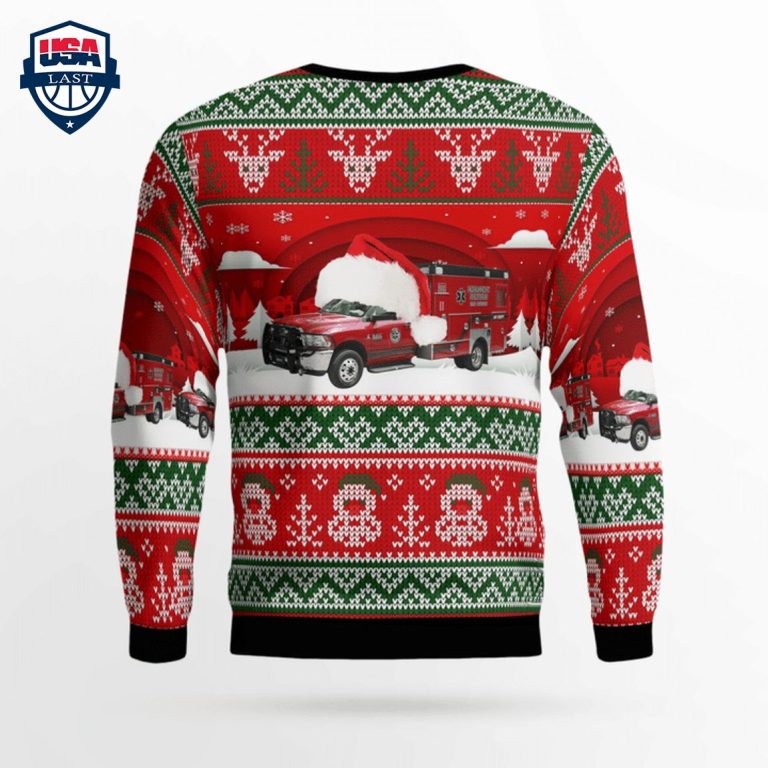 Bay County EMS Ver 2 3D Christmas Sweater - Natural and awesome