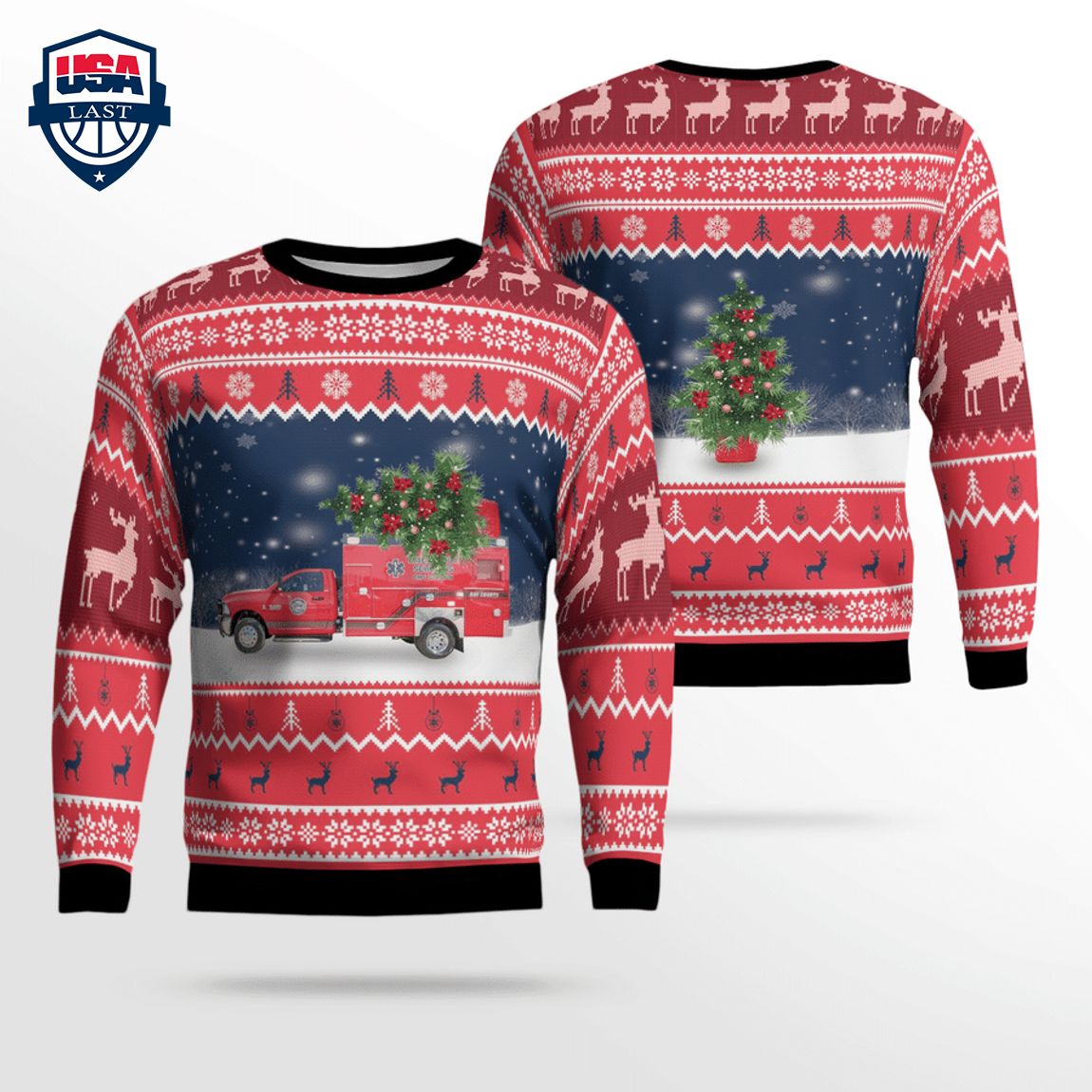 Bay County EMS Ver 3 3D Christmas Sweater – Saleoff