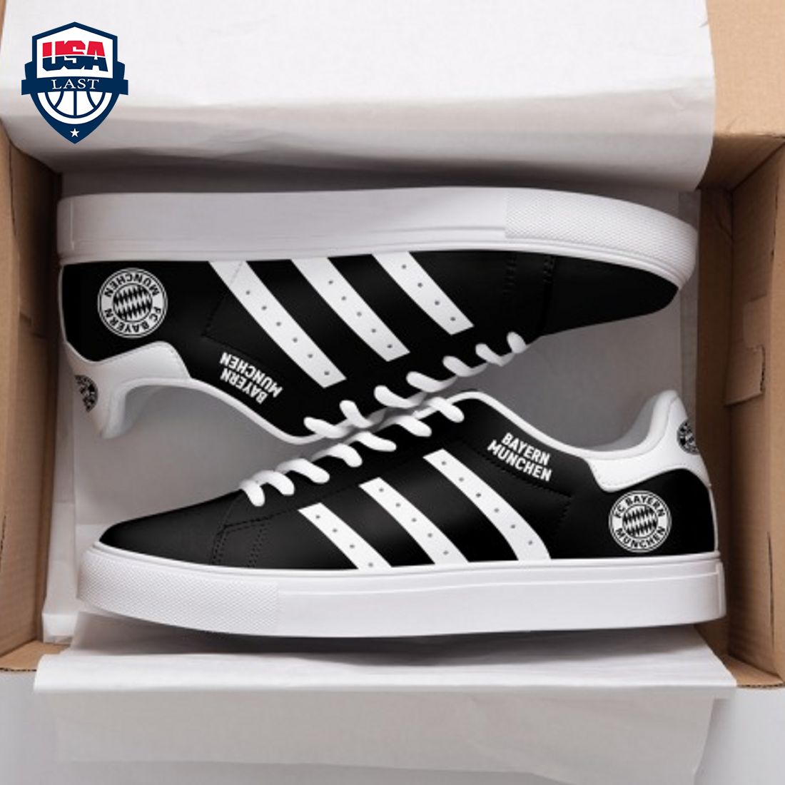 Bayern Munich White Stripes Style 1 Stan Smith Low Top Shoes – Saleoff