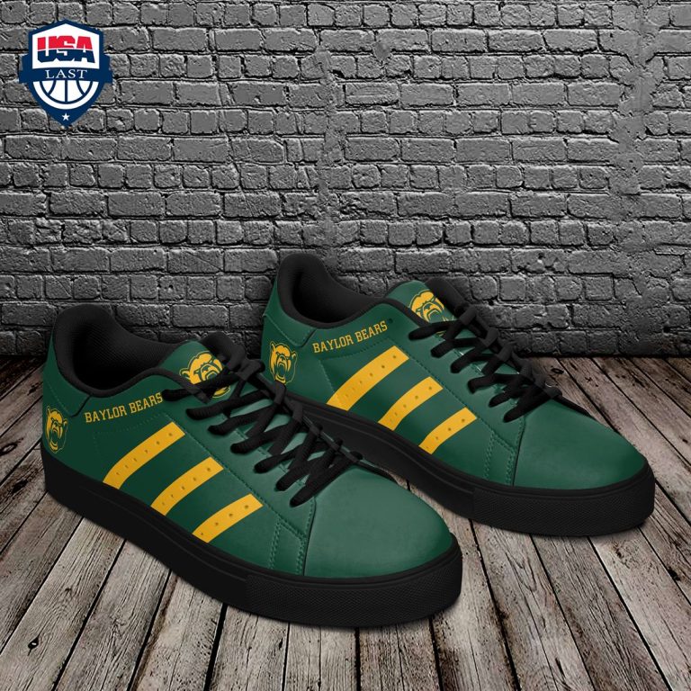 Baylor Bears Yellow Stripes Style 2 Stan Smith Low Top Shoes - Stunning