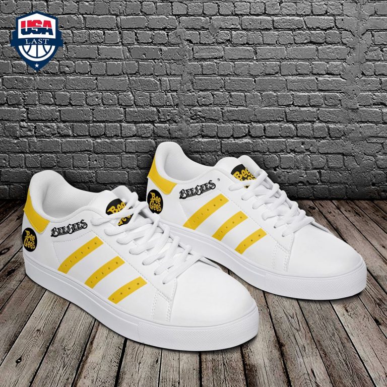 Bee Gees Yellow Stripes Stan Smith Low Top Shoes - Cutting dash