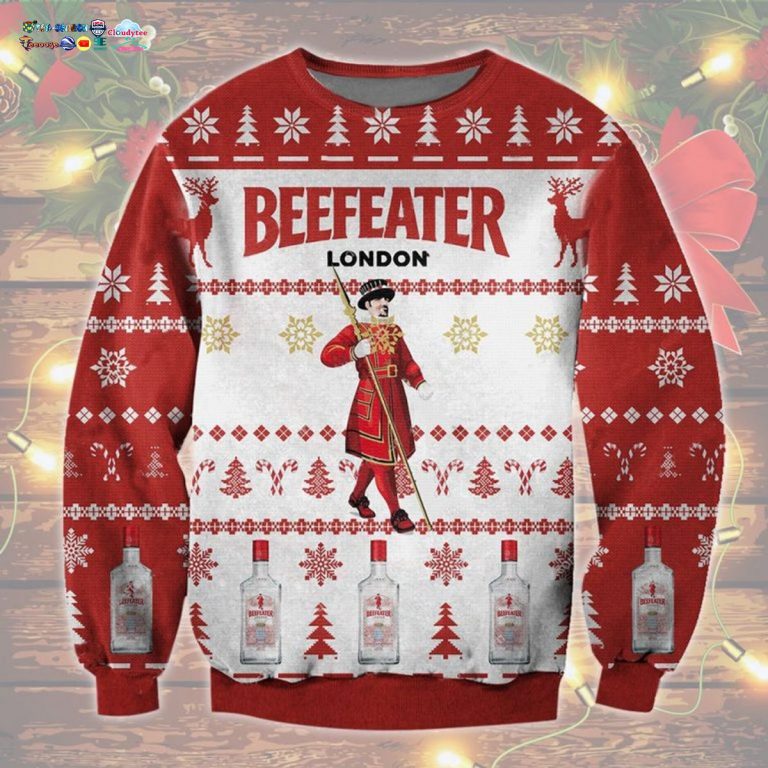Beefeater Ugly Christmas Sweater - How did you learn to click so well