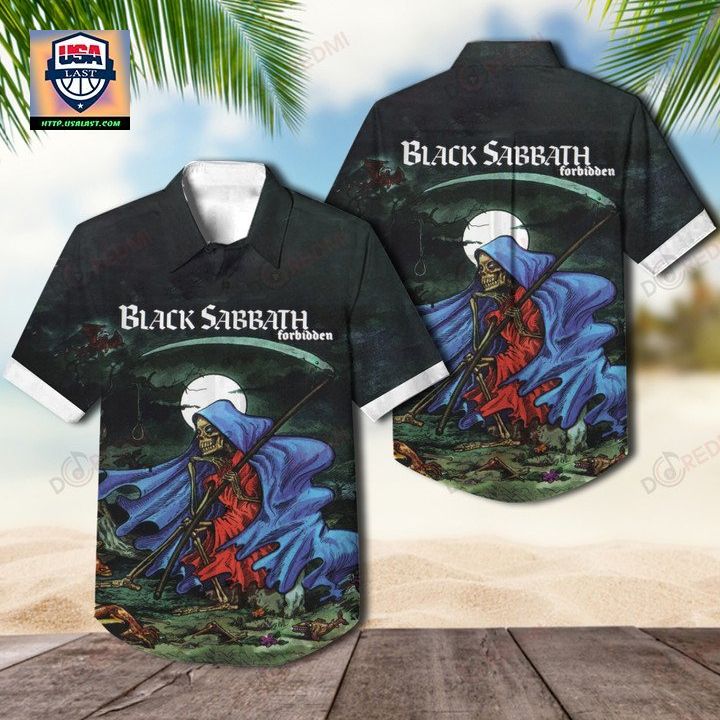 Black Sabbath Forbidden Album Cover Hawaiian Shirt – Usalast