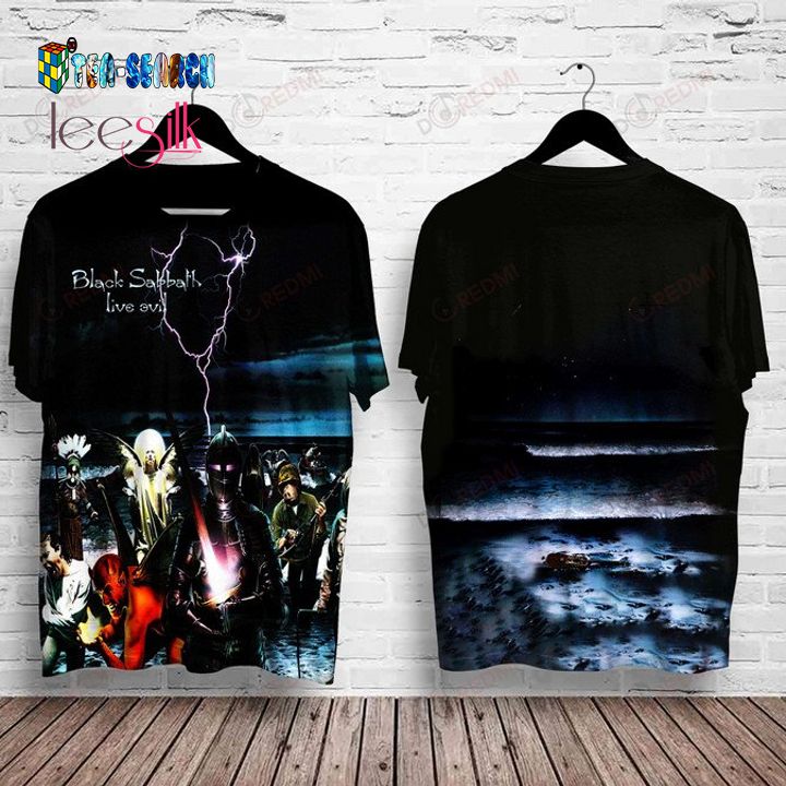 Black Sabbath Live Evil Album Cover 3D T-Shirt – Usalast