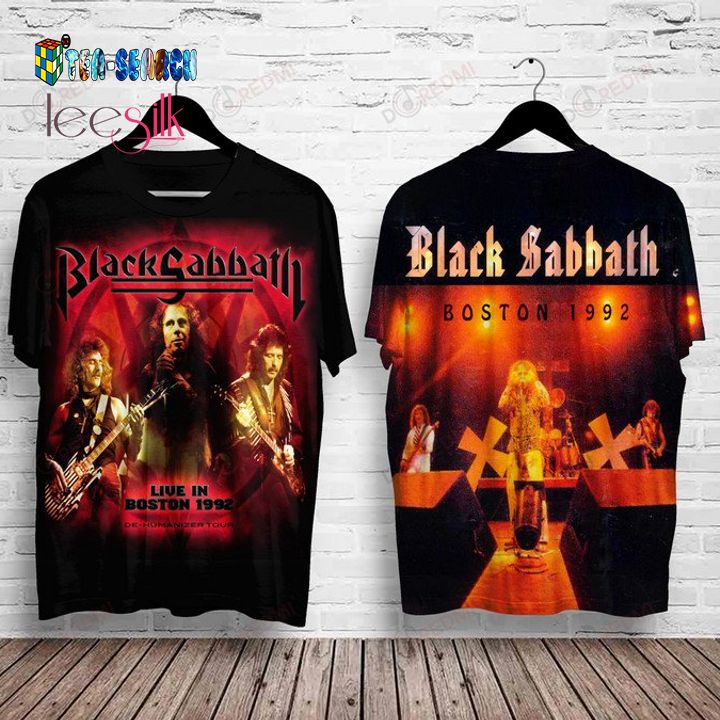 Black Sabbath Live In Boston 1992 3D All Over Print Shirt – Usalast