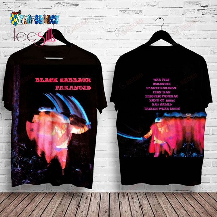 Black Sabbath Paranoid Album Cover 3D All Over Print Shirt – Usalast