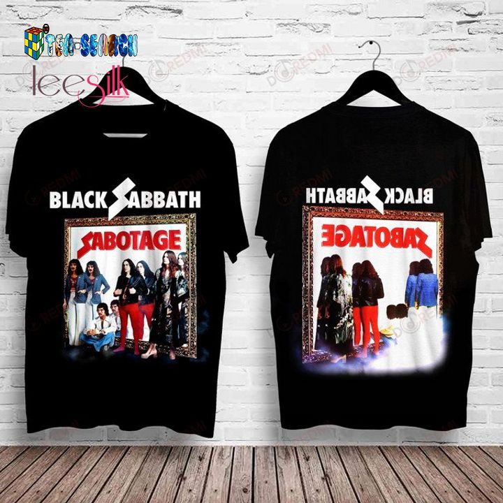 Black Sabbath Sabotage Album Cover 3D T-Shirt – Usalast
