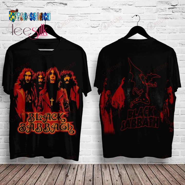 Black Sabbath Vinyl Logo 3D All Over Print Shirt – Usalast
