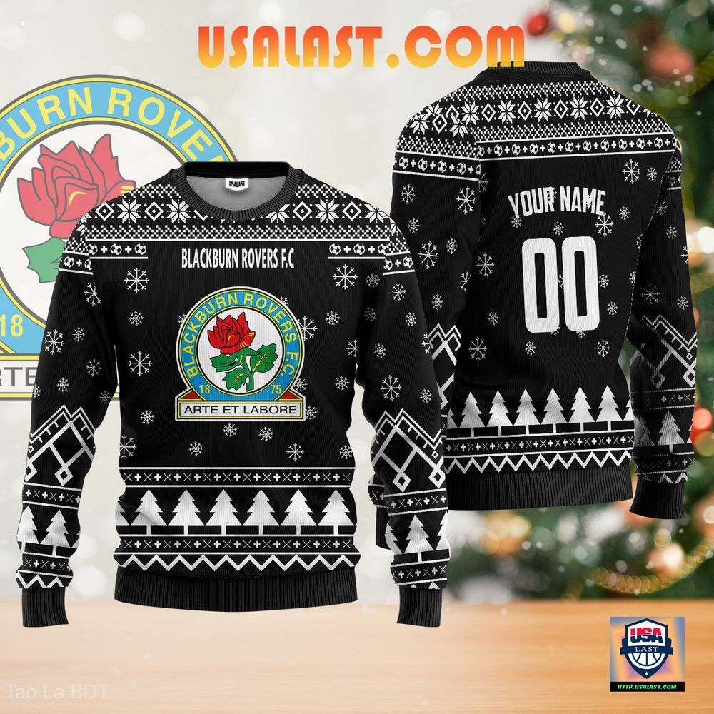 Blackburn Rovers F.C Ugly Christmas Sweater Black Version – Usalast