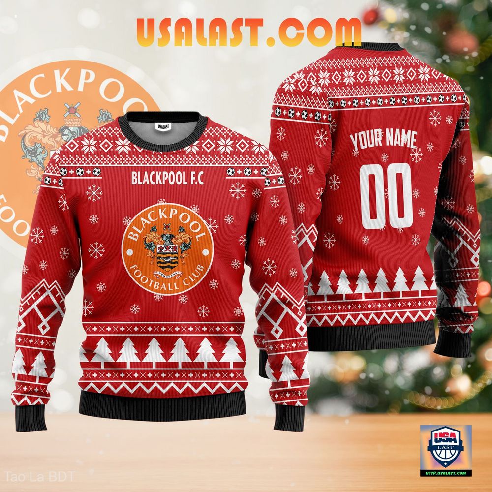 Blackpool F.C Ugly Christmas Sweater Red Version – Usalast