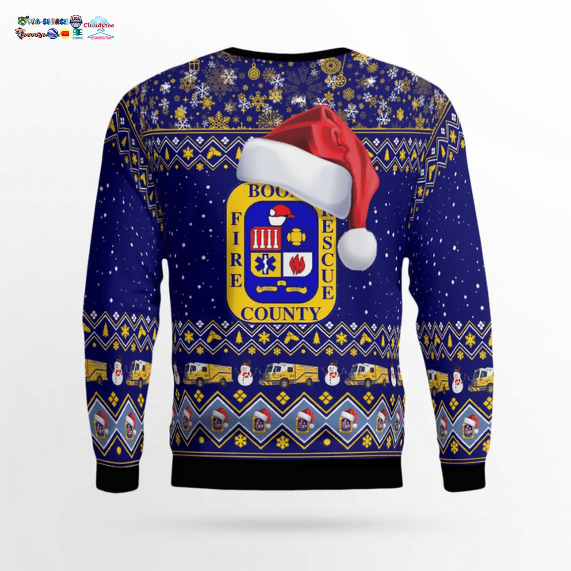 Boone County Fire Protection District Ver 2 3D Christmas Sweater - Saleoff
