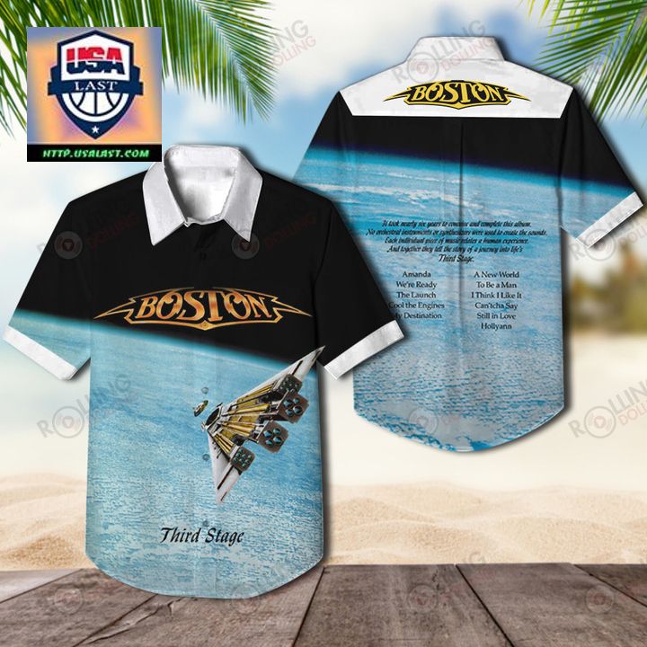 Boston Band Third Stage 1986 Aloha Hawaiian Shirt – Usalast