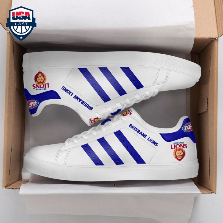 Brisbane Lions Blue Stripes Style 2 Stan Smith Low Top Shoes - Stand easy bro