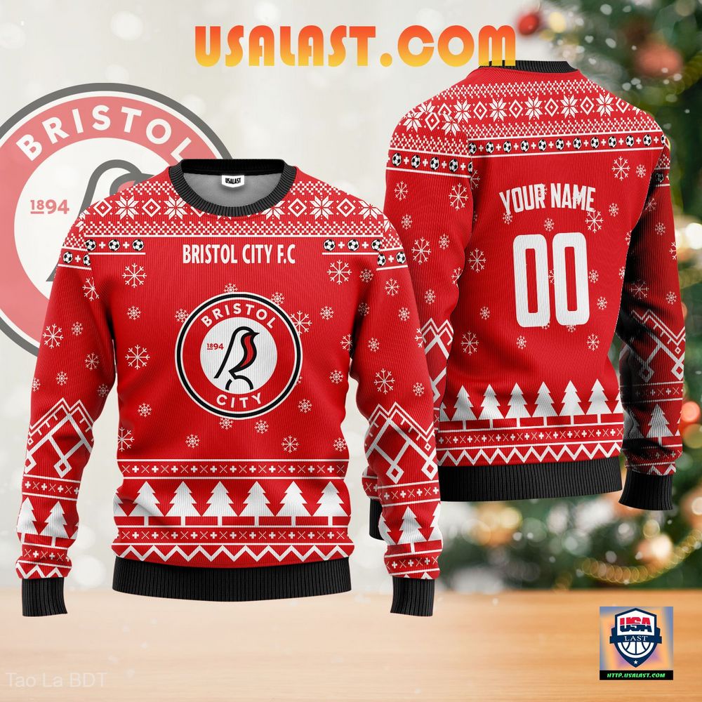 Bristol City F.C Ugly Christmas Sweater Red Version – Usalast