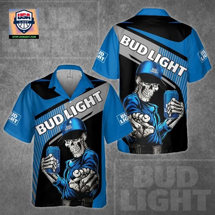 Bud Light Skull Unisex Hawaiian Shirt – Usalast