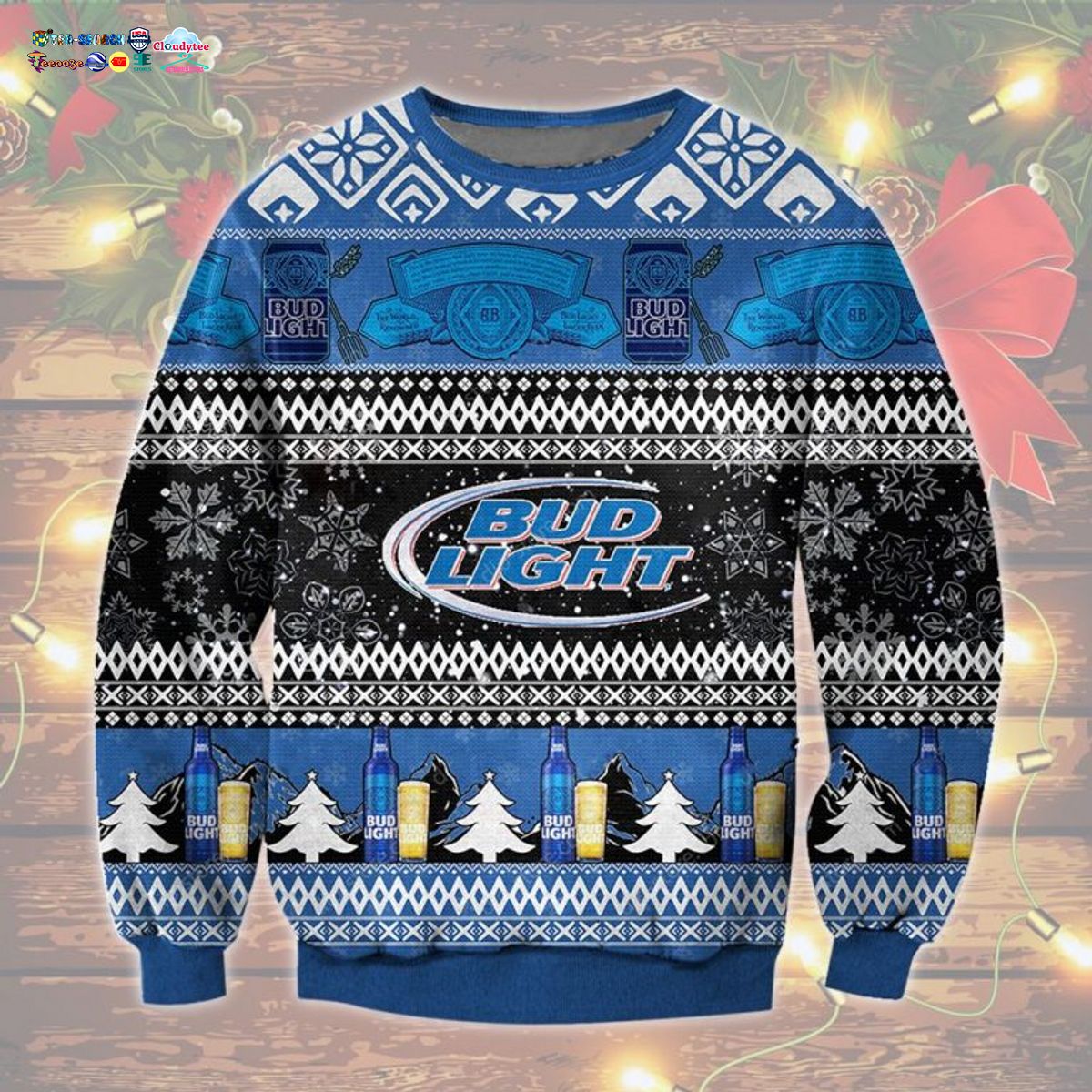 Bud Light Ver 1 Ugly Christmas Sweater