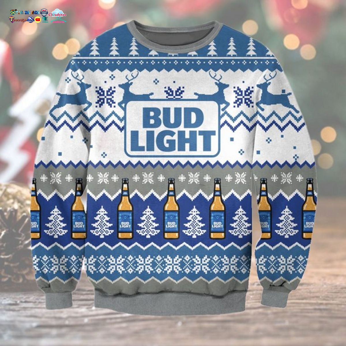 Bud Light Ver 2 Ugly Christmas Sweater