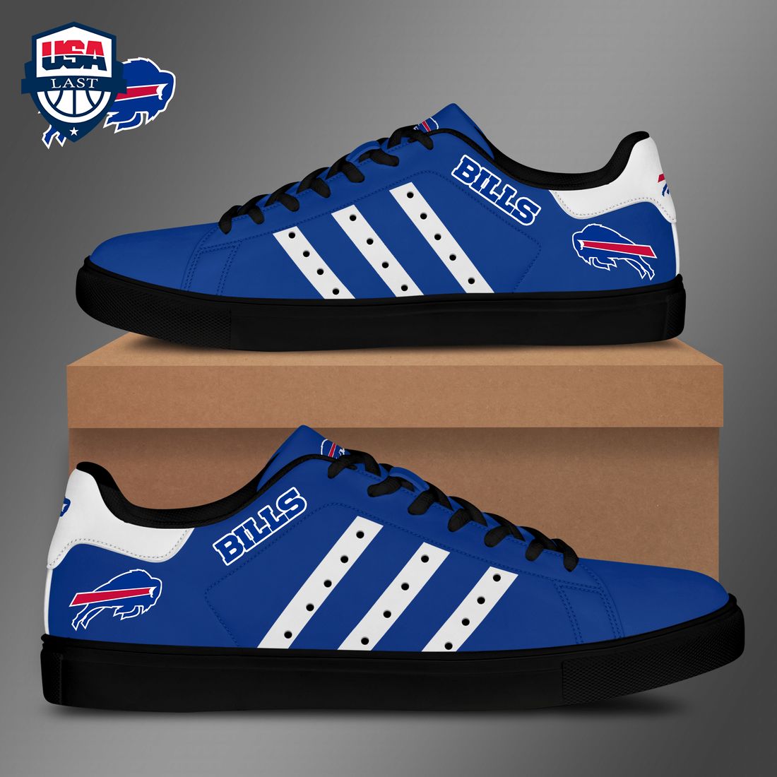 Buffalo Bills White Stripes Style 1 Stan Smith Low Top Shoes – Saleoff