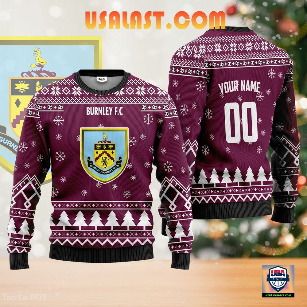 Burnley F.C Ugly Christmas Sweater Burgundy Version – Usalast