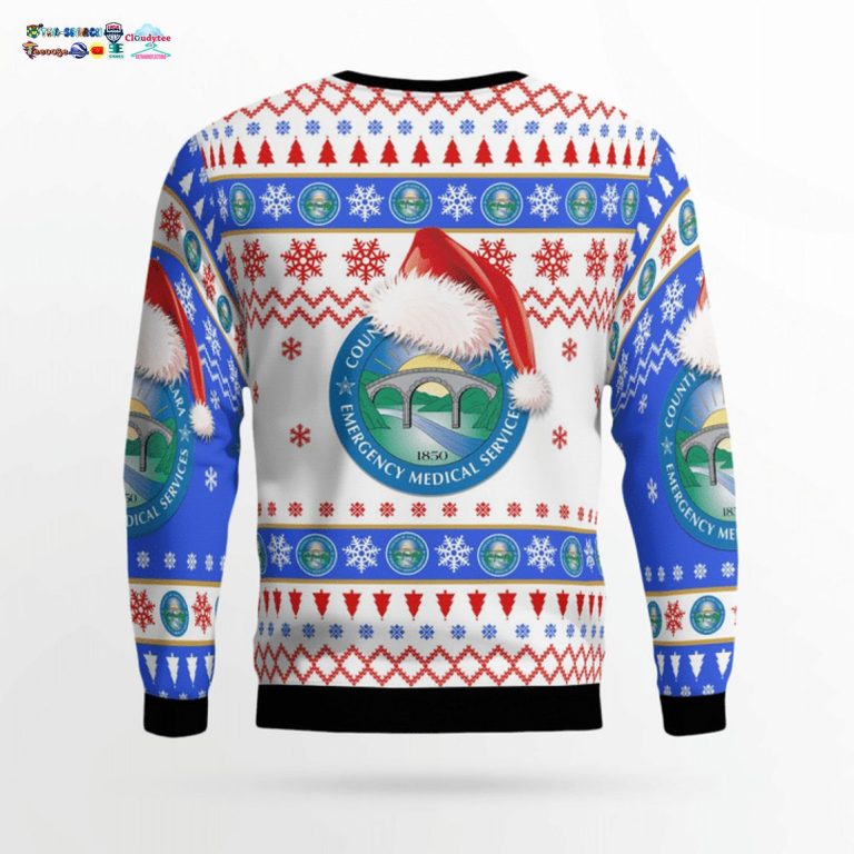 California Santa Clara County EMS Ver 3 3D Christmas Sweater - Loving click