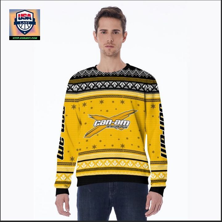 Can-am Team Yellow 3D Ugly Christmas Sweater – Usalast