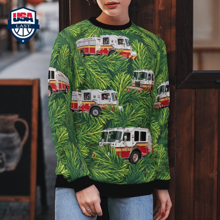 Canada Ottawa Fire Services 3D Christmas Sweater - I am in love with your dress