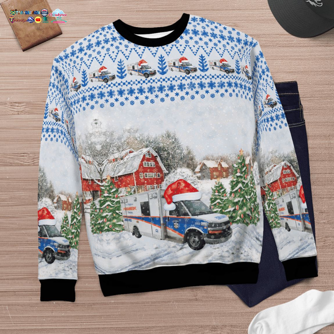 Canada Peel Regional Paramedic Services 3D Christmas Sweater - Saleoff
