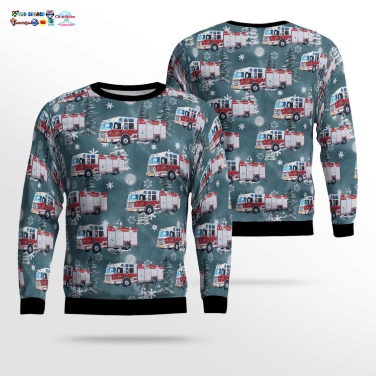 Canada Vaughan Fire and Rescue Services 3D Christmas Sweater - Good one dear