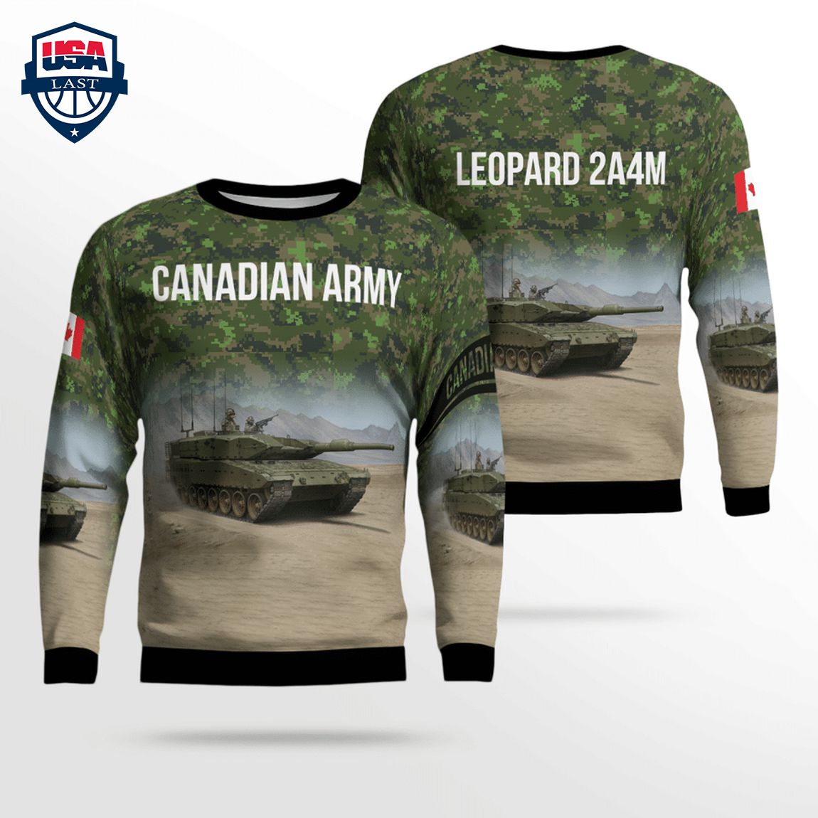 Canadian Army Leopard 2A4M 3D Christmas Sweater – Saleoff