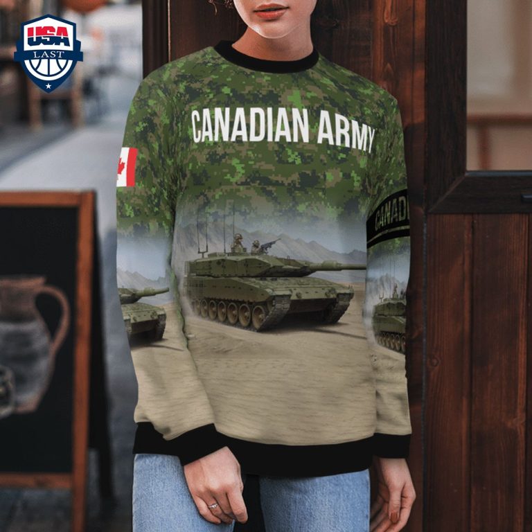 Canadian Army Leopard 2A4M 3D Christmas Sweater - Hey! You look amazing dear
