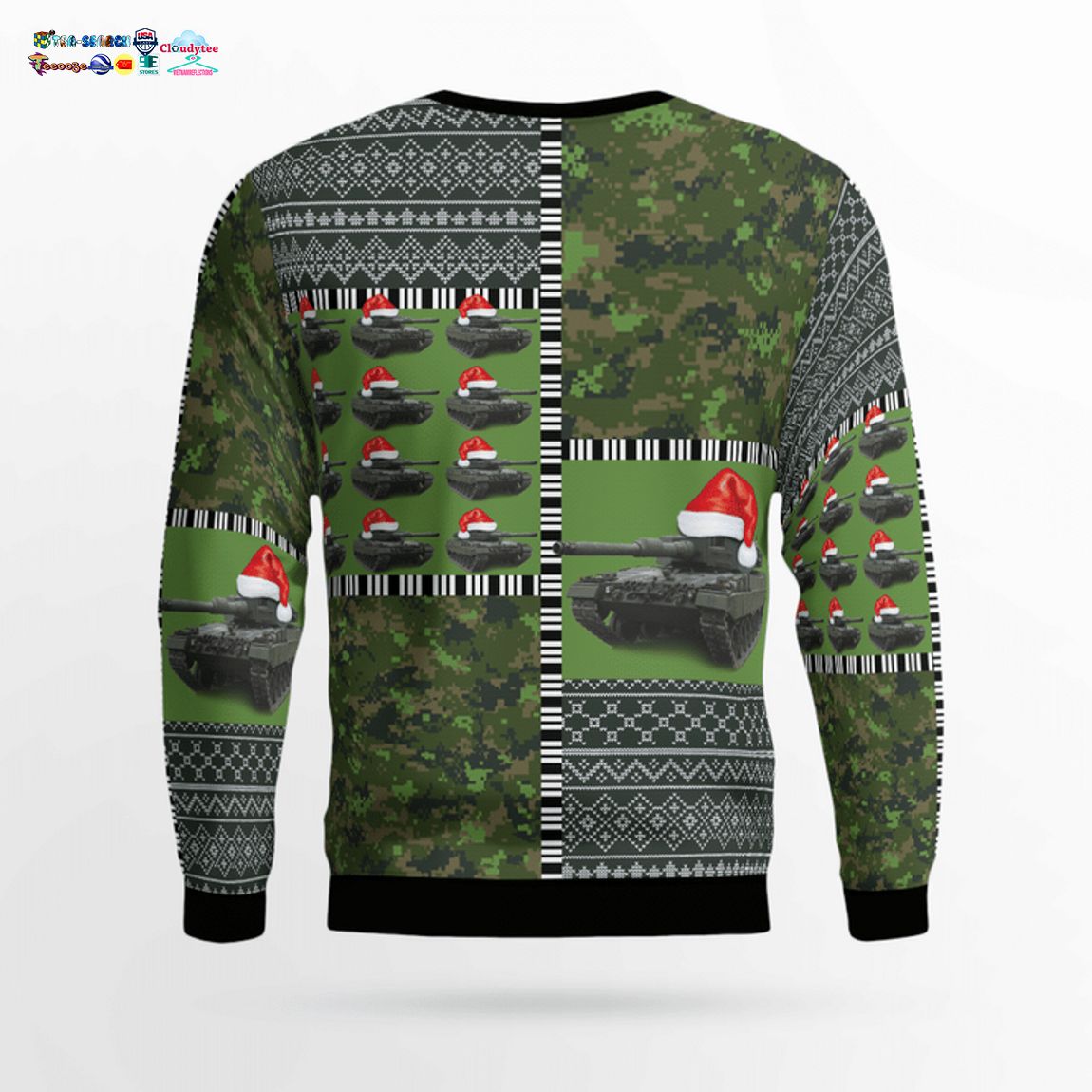 Canadian Army Leopard 2A4M Ver 2 3D Christmas Sweater - Saleoff