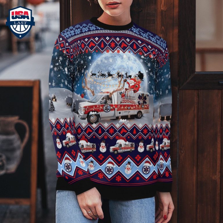 Cape Girardeau Career And Technology Center EMS 3D Christmas Sweater - Nice Pic