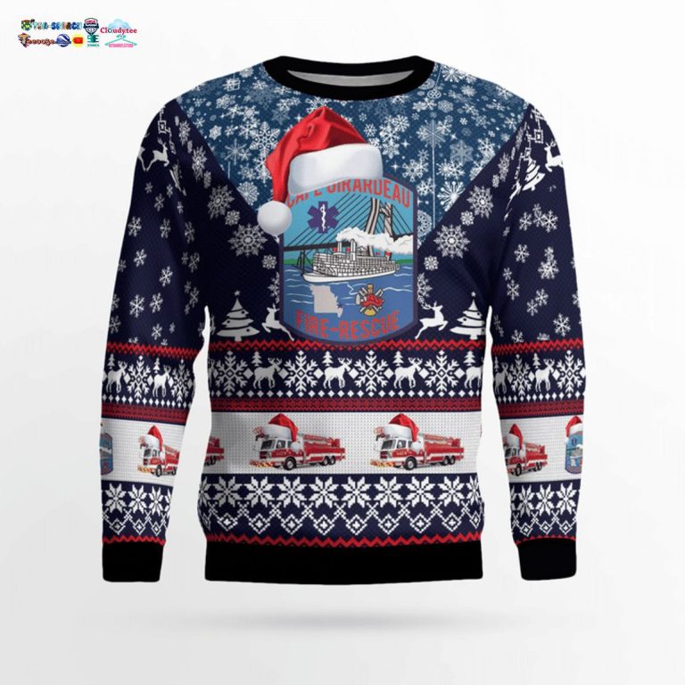 Cape Girardeau Fire Department 3D Christmas Sweater - Best click of yours