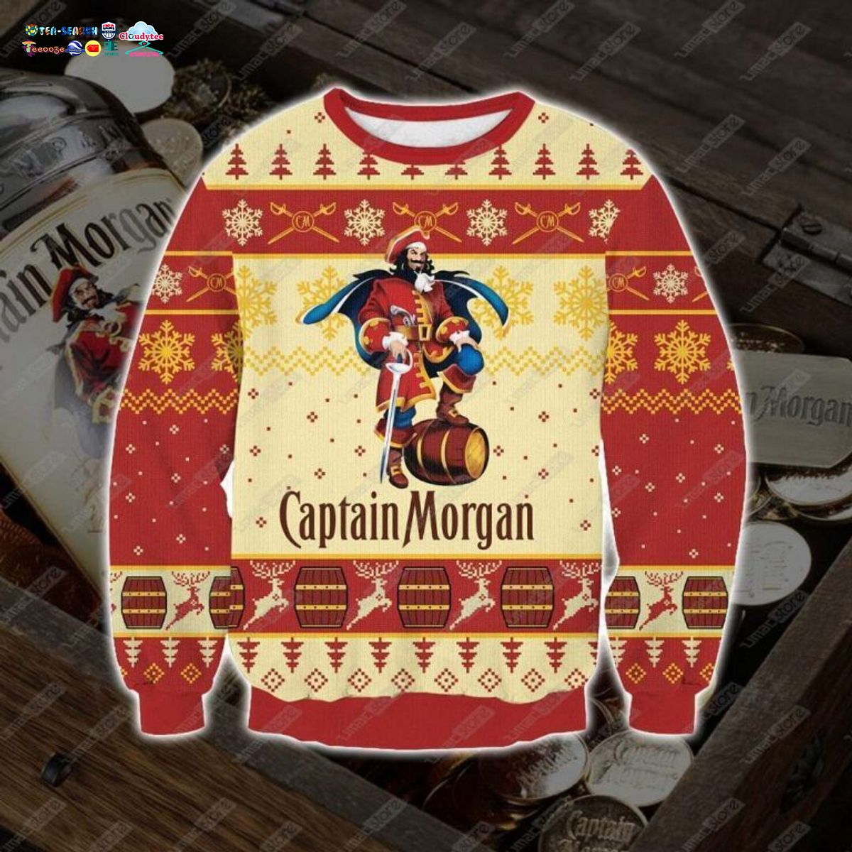 Captain Morgan Rum Ugly Christmas Sweater