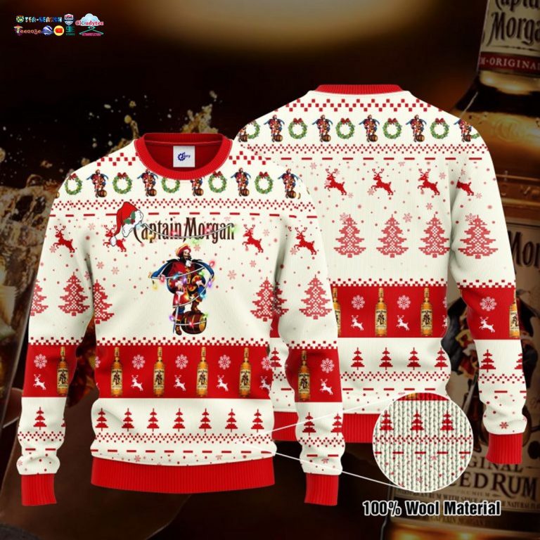 Captain Morgan Santa Hat Ugly Christmas Sweater - Wow! This is gracious