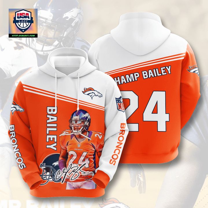 Champ Bailey Denver Broncos 3D Hoodie – Usalast