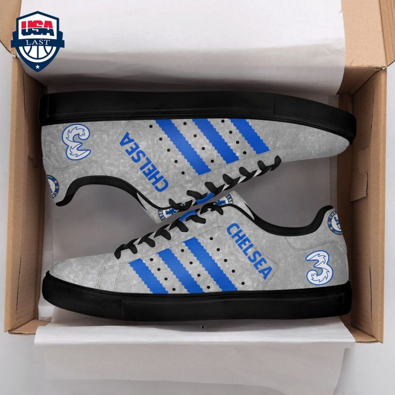Chelsea FC Blue Stripes Style 1 Stan Smith Low Top Shoes - Rocking picture