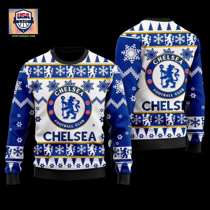 Chelsea Football Club Blue Faux Wool Sweater – Usalast