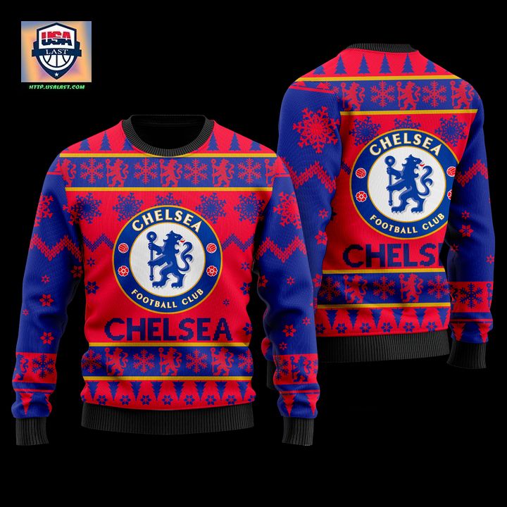 Chelsea Football Club Red Faux Wool Sweater – Usalast