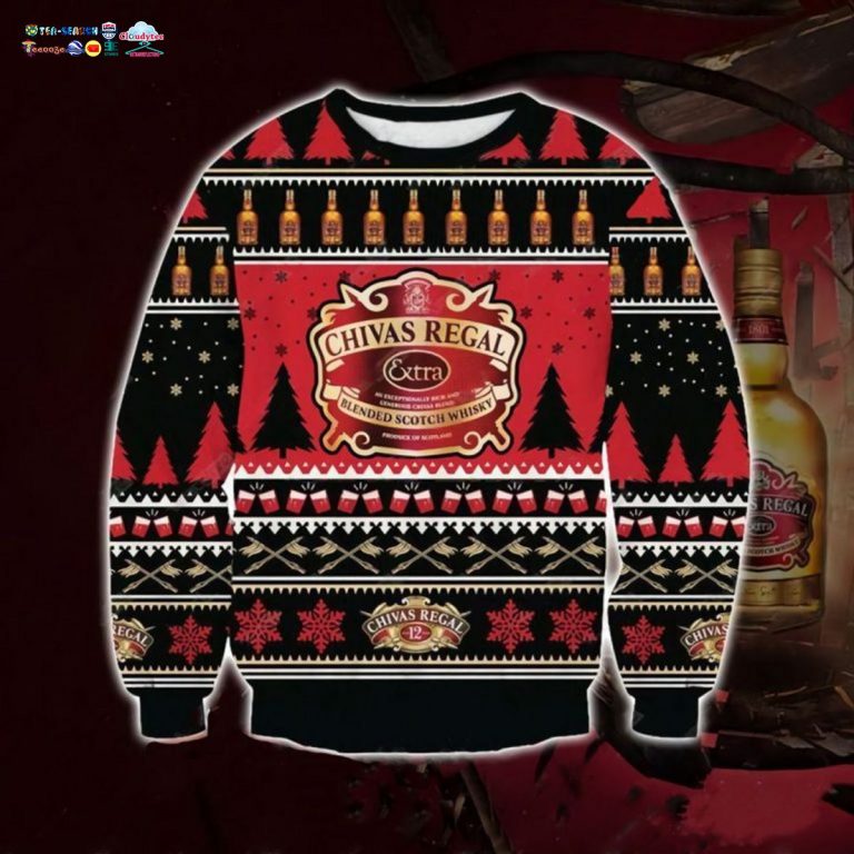 Chivas Regal Ugly Christmas Sweater - You look elegant man